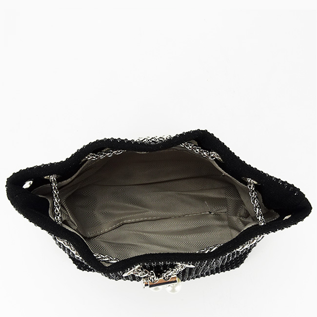 Geanta neagra eleganta cu pietricele 625 05 [9]