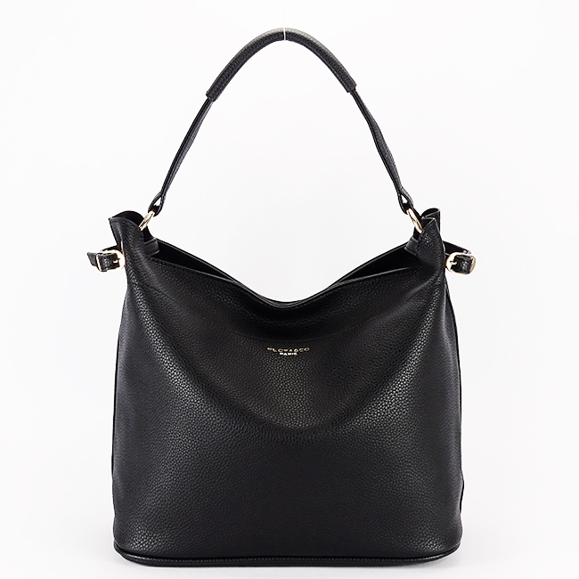 Geanta neagra FloraCO Paris cu borseta detasabila F6966 M11