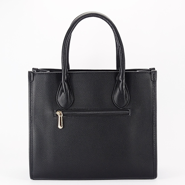 Geanta neagra Flora&CO Paris cu esarfa decorativa H6935 M7 [5]