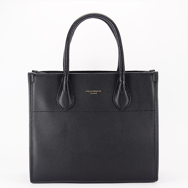 Geanta neagra Flora&CO Paris cu esarfa decorativa H6935 M7 [3]