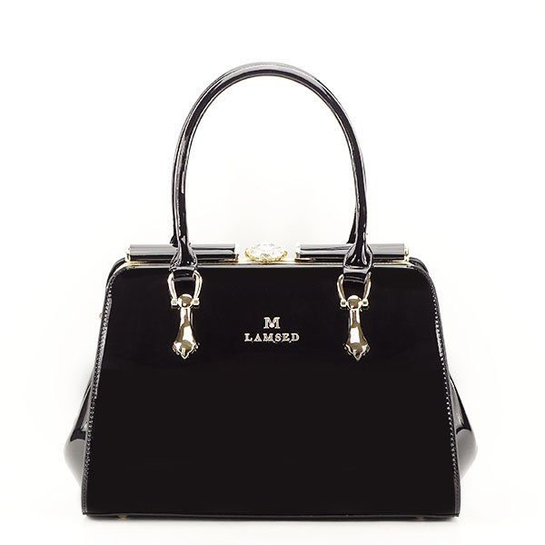 Geanta neagra lacuita francesca