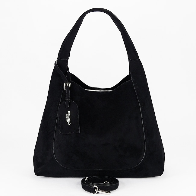 Geanta neagra mare din velur DIANA&CO DJC901-3 12 [7]