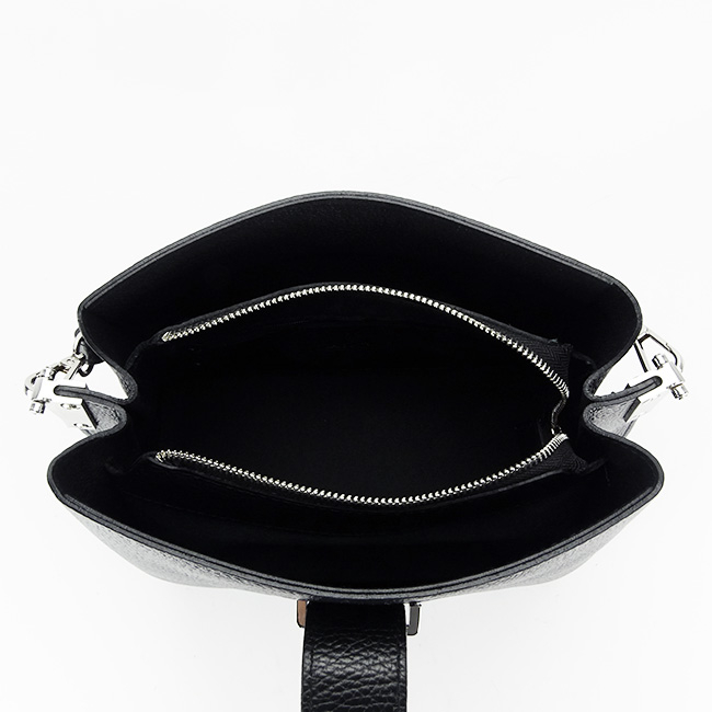 Geanta neagra medie din piele naturala 8962 123 [7]