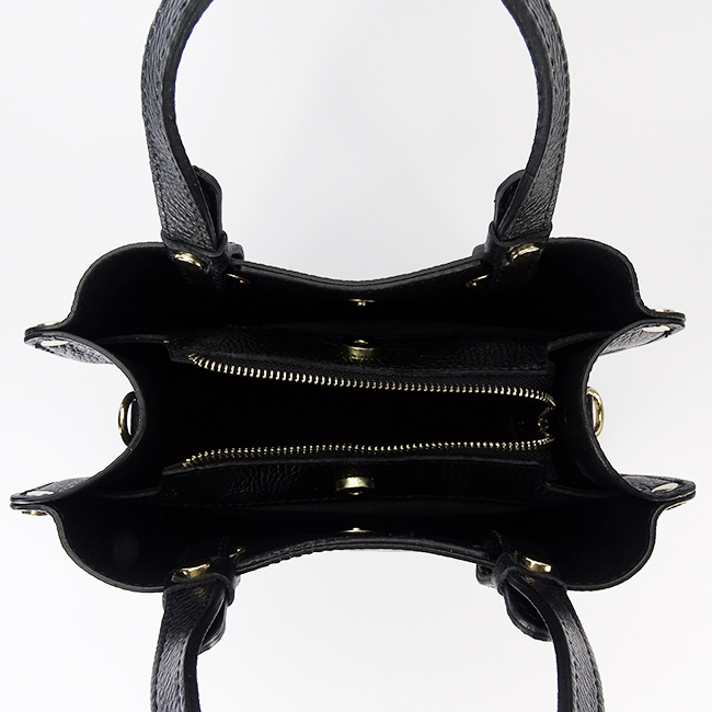 Geanta neagra medie din piele naturala 8916 129 [8]