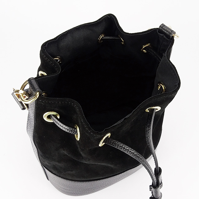 Geanta neagra tip sac din piele naturala 1313 M9 [10]
