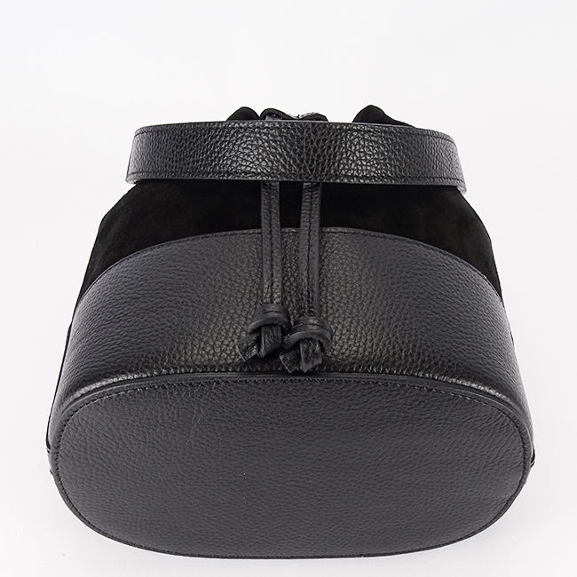 Geanta neagra tip sac din piele naturala 1313 M9 [8]