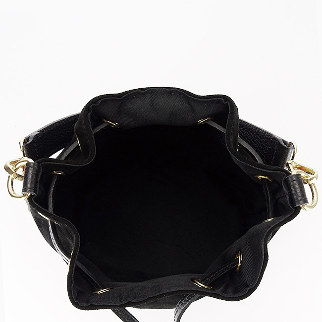 Geanta neagra tip sac din piele naturala 1313 M9 [9]