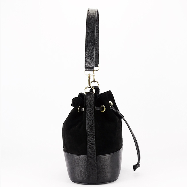 Geanta neagra tip sac din piele naturala 1313 M9 [5]