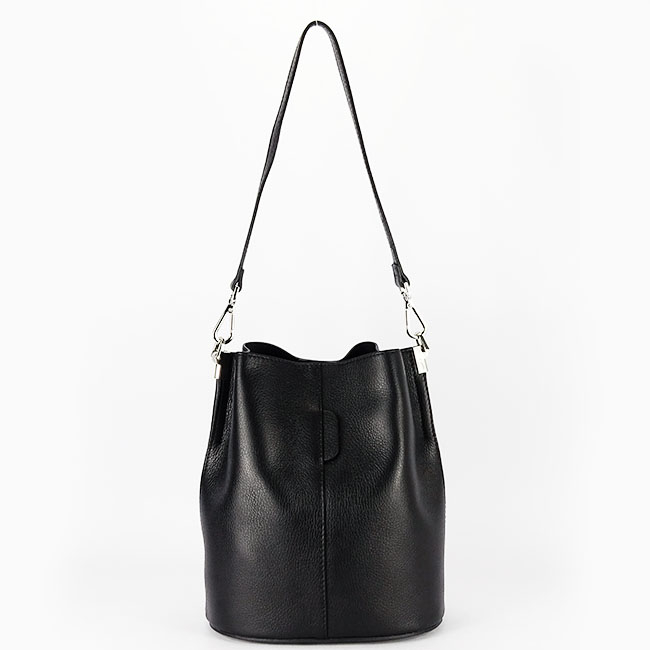 Geanta neagra tip sac din piele naturala 8951A 122 [5]