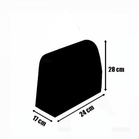 Geanta neagra tip sac din piele naturala 8951A 122 [10]