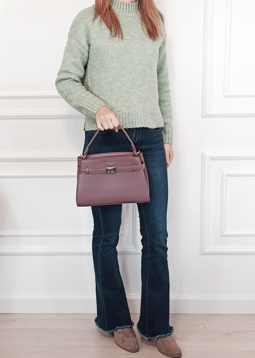 Geanta plamaniu inchis dama Flora&Co Paris F8541 14 [2]