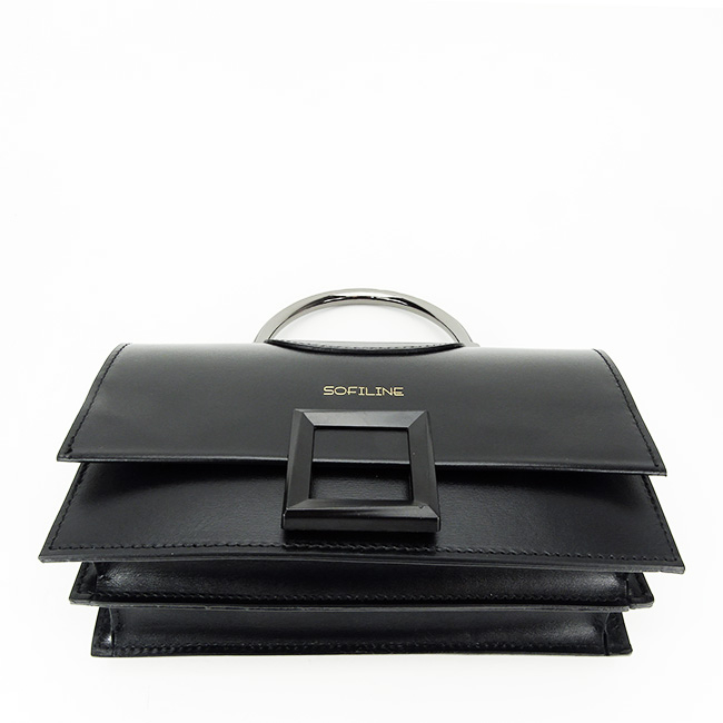 Geanta  din piele naturala 8926  R 123 Negru [5]