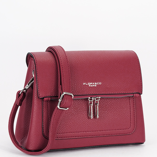 Geanta rosu inchis casual Flora&CO Paris H6922 126 [2]