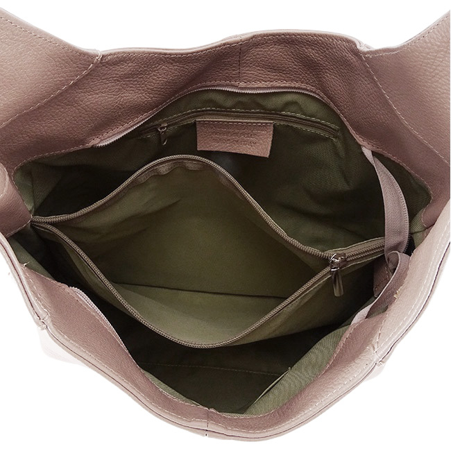 Geanta roz deschis din piele naturala 8924 127 [6]