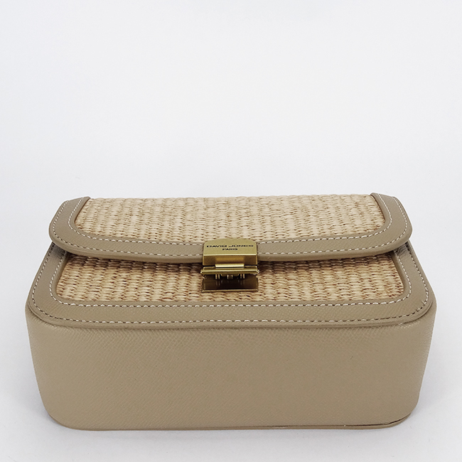 Geanta taupe crossbody cu model impletit CM7497 15 [6]