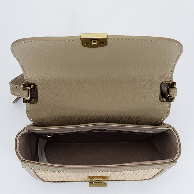Geanta taupe crossbody cu model impletit CM7497 15 [7]