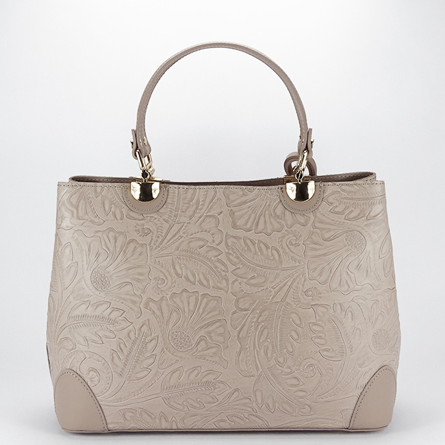 Geanta taupe din piele naturala 8952 122 [4]