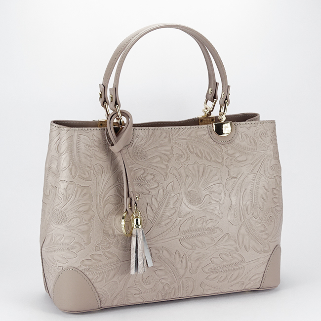 Geanta taupe din piele naturala 8952 122 [2]