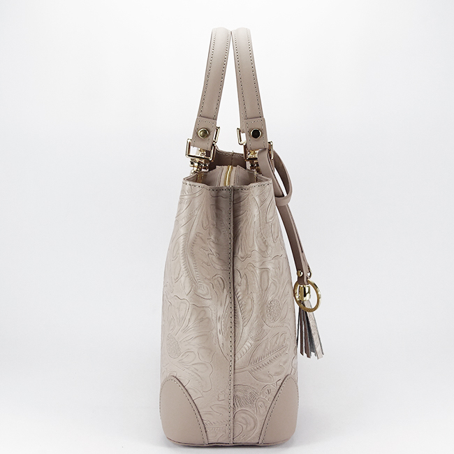 Geanta taupe din piele naturala 8952 122 [3]