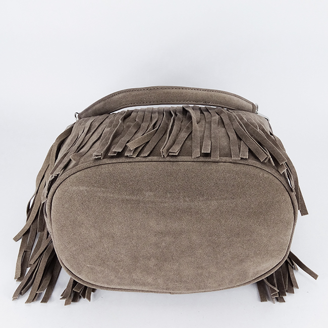 Geanta taupe Flora&CO Paris cu franjuri F7515 14 [7]