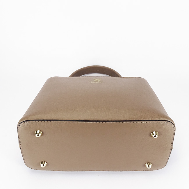 Geanta taupe inchis din piele naturala 8950 119 [7]