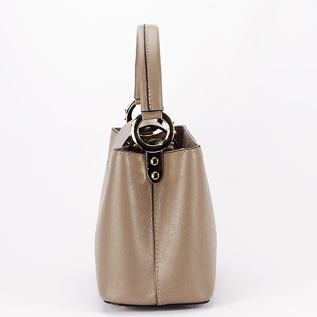 Geanta taupe inchis din piele naturala 8950 119 [4]