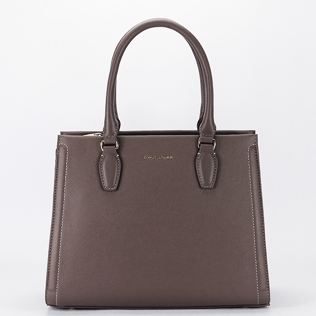 Geanta taupe inchis mare David Jones CM7651 16 [2]