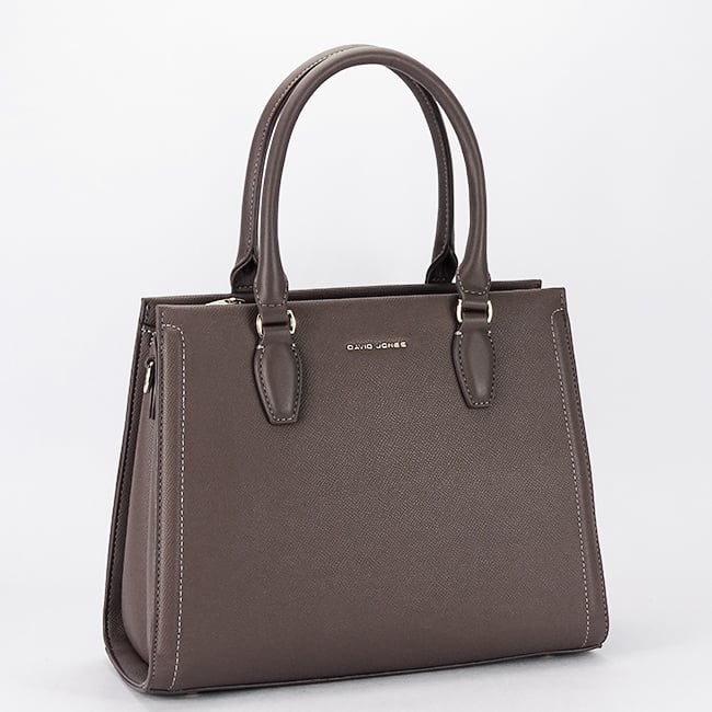 Geanta taupe inchis mare David Jones CM7651 16 [1]