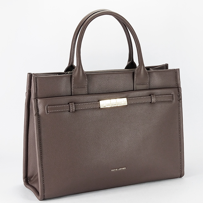 Geanta taupe inchis mare David Jones CM7736 17 [3]