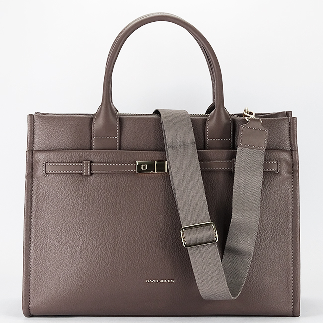 Geanta taupe inchis mare David Jones CM7736 17 [6]