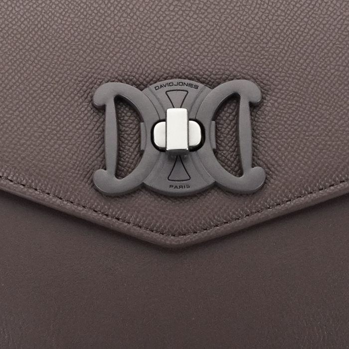 Geanta taupe inchis medie David Jones CM7793 14 [11]