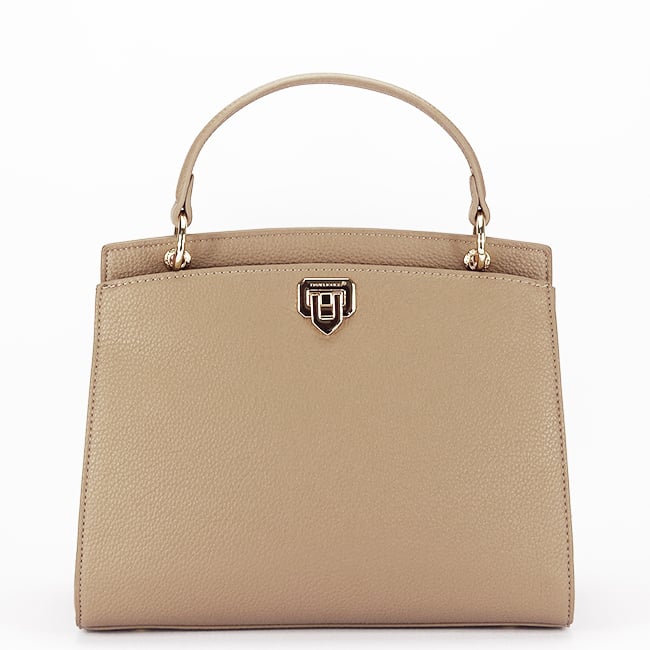 Geanta taupe medie David Jones Paris 7188-2 12