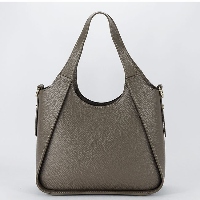 Geanta taupe medie din piele naturala 8907 128 [3]