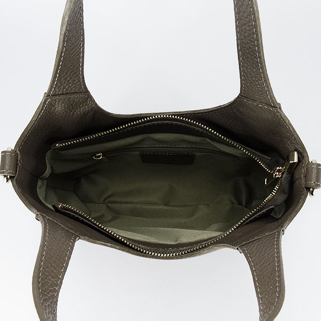 Geanta taupe medie din piele naturala 8907 128 [8]