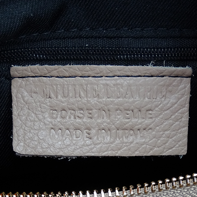 Geanta taupe deschis medie din piele naturala 8939 122 [10]