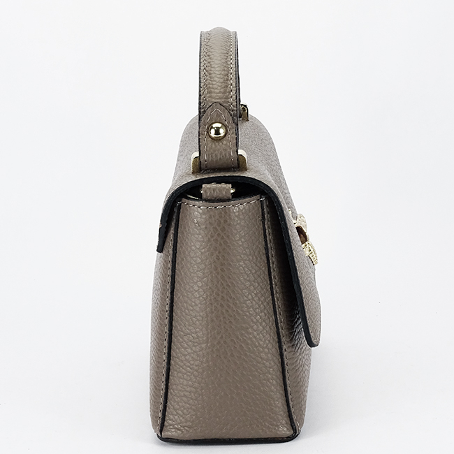 Geanta taupe mica din piele naturala 1523 120 [3]