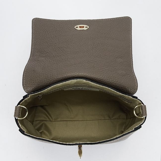 Geanta taupe mica din piele naturala 1523 120 [7]