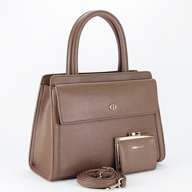 Geanta taupe Premium cu portofel CB2427-3 17 [2]