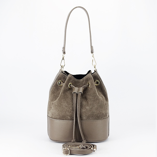 Geanta taupe tip sac din piele naturala 1313 M9 [7]