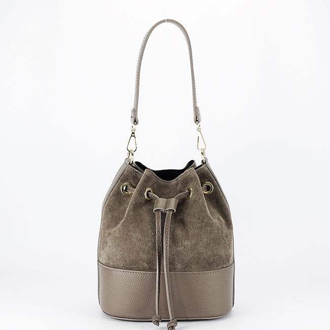 Geanta taupe tip sac din piele naturala 1313 M9 [3]