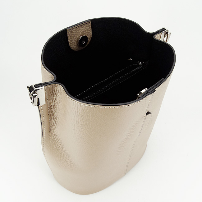 Geanta tip sac din piele naturala 8951 119 Bej [9]