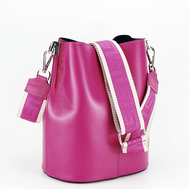 Geanta tip sac din piele naturala 8951 119 Fucsia [3]