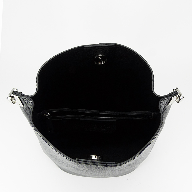 Geanta tip sac din piele naturala 8951 122 Negru [8]