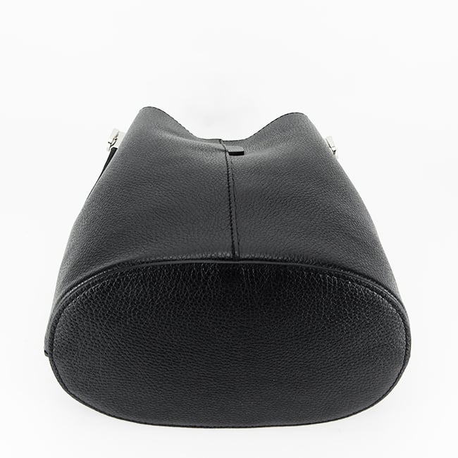 Geanta tip sac din piele naturala 8951 122 Negru [7]