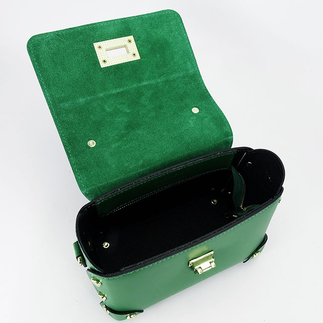 Geanta verde din piele naturala 1616 131 [9]