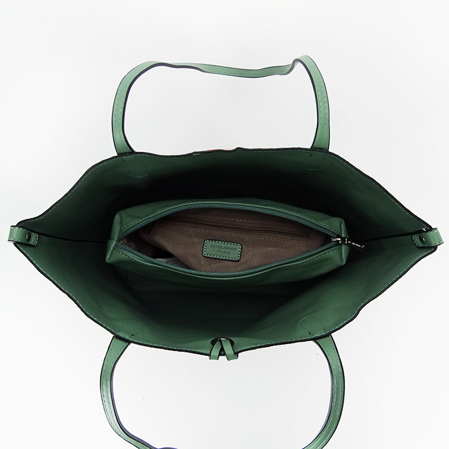 Geanta verde/roz cu borseta detasabila 6755-2 12 [5]