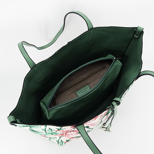 Geanta verde/roz cu borseta detasabila 6755-2 12 [6]