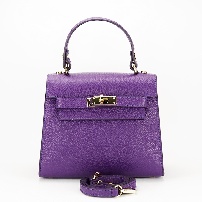 Geanta violet din piele naturala 8949 121 [5]