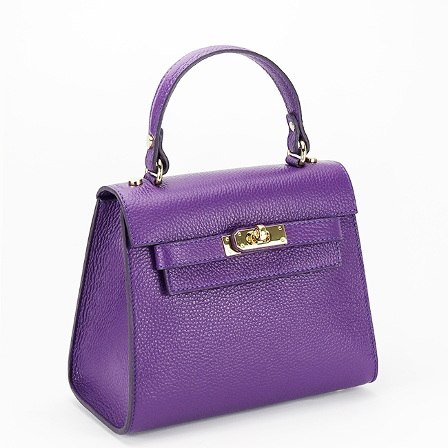 Geanta violet din piele naturala 8949 121 [2]