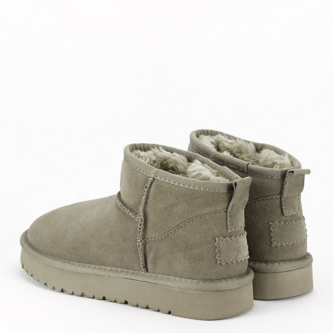 Ghete taupe din piele naturala JB1966 111 [8]